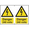 DANGER 240 VOLTS - PVC (300X200MM) thumbnail-0