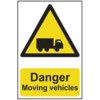 DANGER MOVING VEHICLES - PVC (200X 300MM) thumbnail-0