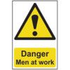 DANGER MEN AT WORK - PVC (400X600MM) thumbnail-0