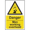 DANGER MEN WORKING OVERHEAD -SAV(200 X 300MM) thumbnail-0