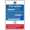 FIRE ACTION PROCEDURE - RPVC(200X 300MM) thumbnail-0