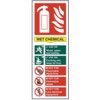 FIRE EXTINGUISHER COMPOSITE -WETCHEMICAL - PVC (75 X 200MM) thumbnail-0