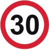 450MM DIA. DIBOND 30MPH ROAD SIGN(WITHOUT CHANNEL) thumbnail-0