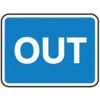 600 X 450MM DIBOND 'OUT' ROADSIGN(WITHOUT CHANNEL) thumbnail-0