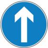 600MM DIA. DIBOND 'VERTICALARROW' ROAD SIGN (WITH CHANNEL) thumbnail-0