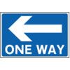 ONE WAY ARROW LEFT - RPVC (600X450MM) thumbnail-0