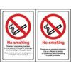 NO SMOKING DOUBLE SIDED - SAD/S(100 X 150MM) thumbnail-0