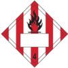 FLAMMABLE 4 SYMBOL STRIPED -SAVPLACARD (250 X 250MM) thumbnail-0