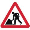 750MM TRI TEMPORARY SIGN - MEN ATWORK thumbnail-0