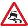 750MM TRI. TEMPORARY SIGN -SLIPPERY ROAD SURFACE thumbnail-0