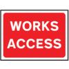 1050 X 750MM Ã‚Â TEMPORARY SIGN -WORKS ACCESS thumbnail-0