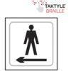 GENTLEMEN GRAPHIC ARROW LEFT-TAKTYLE (150 X 150MM) thumbnail-0