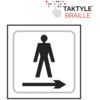 GENTLEMEN GRAPHIC ARROW RIGHT -TAKTYLE (150 X 150MM) thumbnail-0