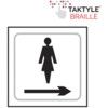 LADIES GRAPHIC ARROW RIGHT -TAKTYLE (150 X 150MM) thumbnail-0