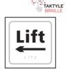 LIFT ARROW LEFT - TAKTYLE (150X150MM) thumbnail-0