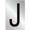 50MM POL. CHROME EFFECT -CHARACTER 'J' thumbnail-0