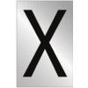 50MM POL. CHROME EFFECT -CHARACTER 'X' thumbnail-0