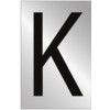 75MM POL. CHROME EFFECT -CHARACTER 'K' thumbnail-0