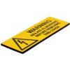 WARNING ISOLATE ELSEWHERE -PACKOF 5 ENGRAVED (75 X 25MM) thumbnail-0