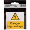 WARNING ISOLATE ELSEWHERE -PACKOF 5 PVC (75 X 75MM) thumbnail-0