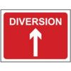 DIVERSION UP ARROW - Q SIGN (1050X 750MM) thumbnail-0