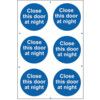 CLOSE THIS DOOR AT NIGHT -PVC(200 X 300MM) thumbnail-0