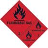 FLAMMABLE GAS CLASS 2 LABELS -SAV(200 X 300MM) (PK-3) thumbnail-0