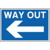 WAY OUT ARROW LEFT- RPVC (600X450MM) thumbnail-0