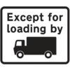 DIB. 'EXCEPT LOAD GOODS VEH. SYMBOL' ROADSIGN453X375MM(W CHANNEL)  thumbnail-0