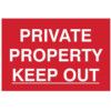 PRIVATE PROPERTY KEEP OUT -PVC(300 X 200MM) thumbnail-0