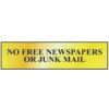 NO FREE NEWSPAPERS OR JUNK MAIL -POL (200 X 50MM) thumbnail-0