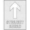 STRAIGHT AHEAD (WITH ARROW UP)STENCIL - 190 X 300MM thumbnail-0