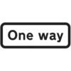 659 X 188MM DIBOND 'ONE WAY'ROADSIGN (WITHOUT CHANNEL) thumbnail-0