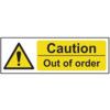 CAUTION OUT OF ORDER - RPVC (300X100MM) thumbnail-0