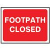 FOOTPATH CLOSED - CLASSIC ROLL UPTRAFFIC SIGN (600 X 450MM) thumbnail-0