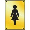 LADIES GRAPHIC DOOR PLATE -PSS(100 X 150MM) thumbnail-0