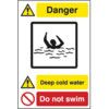 QUARRY SIGN: DEEP COLD WATER /DONOT SWIM - DIB (400 X 600MM) thumbnail-0