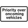 879X484 DIB'PRIORITY OVER ONCOMING VEHICLES' ROADSIGN(W/O CHANNEL) thumbnail-0