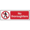 NO THOROUGHFARE - RPVC (300X100MM) thumbnail-0