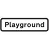 659 X 188MM DIBOND 'PLAYGROUND'RO AD SIGN (WITH CHANNEL) thumbnail-0