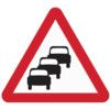 600MM TRI. DIBOND 'QUEUES LIKELYAHEAD' ROAD SIGN (WITH CHANNEL) thumbnail-0