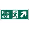 FIRE EXIT (MAN ARROW UP/RIGHT)-RPVC (400 X 150MM) thumbnail-0