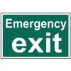 EMERGENCY EXIT (TEXT ONLY) -PVC(300 X 200MM) thumbnail-0