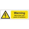 WARNING MORE THAN ONE POINT OF ISOLATION - PK-5 SAV (75X25MM) thumbnail-0