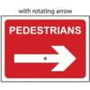 PEDESTRIANS REVERSIBLE - QSIGN(600 X 450MM) thumbnail-0