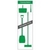 SHADOWBOARD - CLEANING STATION STYLE A (GREEN) W HOOKS - NO STOCK thumbnail-0