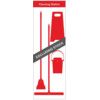 SHADOWBOARD - CLEANING STATION STYLE C (RED) WITH HOOKS - NO STOCK thumbnail-0