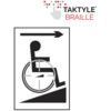 DISABLED RAMP ARROW RIGHT -TAKTYLE (150 X 225MM) thumbnail-0