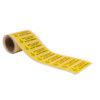 SAFETY ELECTRICAL CONNECTION DO NOT REMOVE - 250 ROLL SAV(75X25MM) thumbnail-0