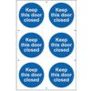 KEEP THIS DOOR CLOSED - PVC (200X300MM) thumbnail-0